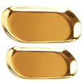 thumbnail image 1 of 2Pcs Fruit Trays Jewelry Trays Decorative Trays Stainless Steel Trays Storage Trays, 1 of 2