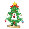 thumbnail image 2 of Tabletop Tree,Wooden Christmas Tree Decor holiday decoration,Mini Small DIY 3D Christmas Tree Ornaments,Mini Christmas Tree table Decoration Centerpiece,Wooden Christmas Tree Desktop green, 2 of 8