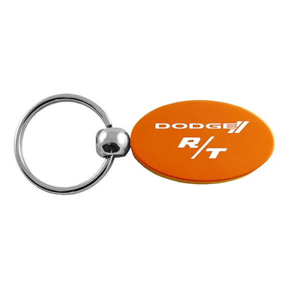 Dodge R/T Keychain & Keyring - Orange Oval