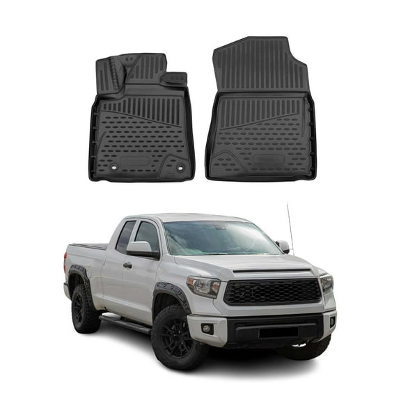OMAC Floor Mats Liner for Toyota Tundra Double Cab CrewMax 2014-2021 All-Weather