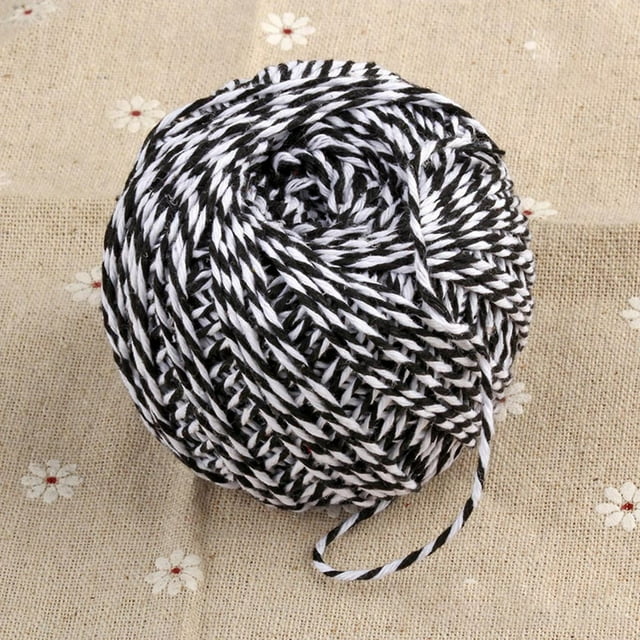 Agiferg Cotton Rope Hand-Woven DIY Double Stranded Rope Tag Thin Cotton Rope 1.5mmX100m