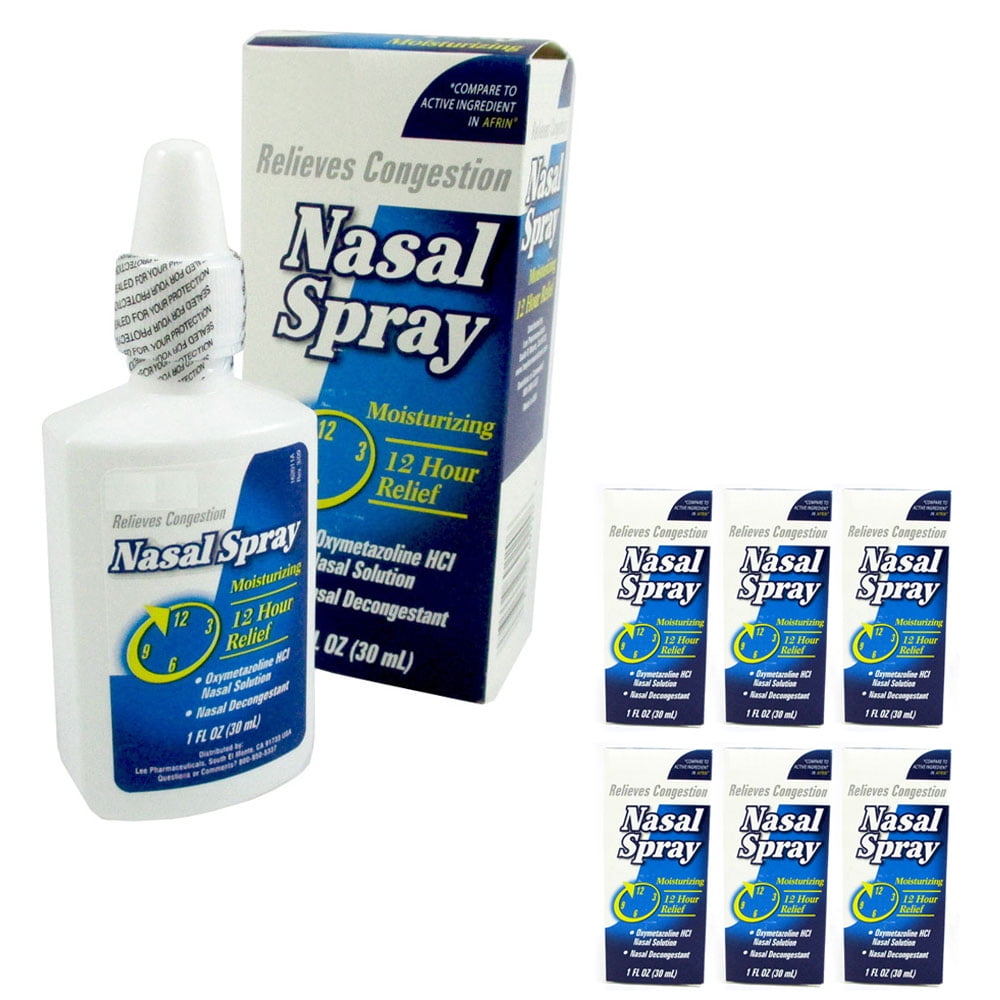 6 Moisturizing Nasal Spray Ease 12 Hour Relief Allergy Sinus Maximum