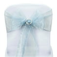 thumbnail image 5 of Efavormart 25pc x Wholesale Sheer Organza Chair Sashes Tie Bows  For Chairs -Catering Wedding Decoration - Serenity, 5 of 7
