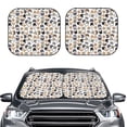 thumbnail image 2 of Fotbe Cute Cats 2-Piece Car Windshield Sun Shade | Sun Blocker for Car Windshield | Foldable Automotive Interior Accessories for Sun Protection-Medium, 2 of 6