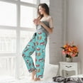 thumbnail image 5 of Kdxio Women's Comfy Stretch Sea Otters Family In Blue Water Print Drawstring Pajama Pants-XX-Large, 5 of 5