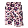 thumbnail image 4 of Pofeuu Skull lips record Guitar Prin Men's Swim Trunks Quick Dry Bathing Suit Swimming Board Shorts Mesh Lining Beach Swimwear-3X-Large, 4 of 6