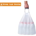 thumbnail image 4 of Code P 4 Packs (200 Count Total) 13-16 Gallon Heavy Duty 1.2 Mil THICK Trash Bags with Reinforced Drawstring Compatible with simple Code P 1.2 Mil White Garbage Can Liners Leak-Proof Tear Resistant, 4 of 5
