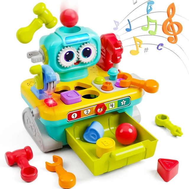 Workbench Toy iPlay, musical iLearn para niños pequeños de 1 a 3 años