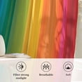 thumbnail image 6 of Rainbow Striped Semi Sheer Curtains Drapes for Living Room,Bedroom,French Doors Window 108 Inches Long,Colorful Gradients Modern Abstract Art Rod Pocket Chiffon Curtain Drapery Voile Draperies Panel, 6 of 8