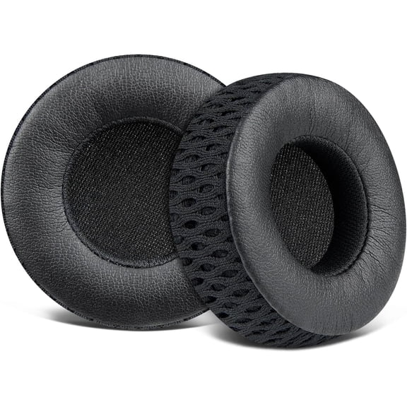 SOULWIT Replacement Earpads for JBL Under Armour Sport Wireless Train On-Ear Headphones, Ear Pads Cushions with Soft Protein Leather and High-Density Memory Foam - Black