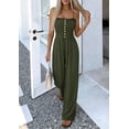 thumbnail image 6 of PRETTYGARDEN Jumpsuits for Women Dressy Summer Sleeveless Travel One Piece Outfits Spring Casual Wide Leg Pants Rompers, 6 of 7