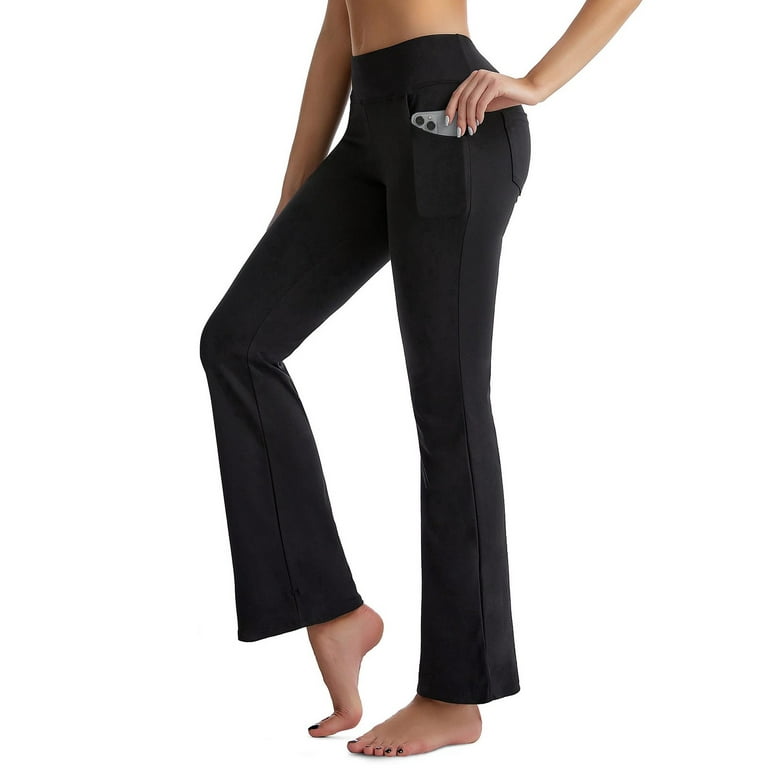 Sports Leg Waist With Pocket Pants Pilates High Trousers For Yoga Flared  Straight Fitness Wide Leggings Flare Women Yoga Trousers Yoga Pants Tall  Length for Women Cotton Womens Yoga Pants Tall Length 