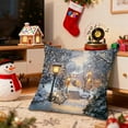 thumbnail image 6 of Xuniizn Christmas Pillow Covers 18x18 inch Xmas Decorations Soft Plush Faux Fur Wool Christmas Throw Pillow Cases Winter Holiday Decor for Sofa Living Room, 6 of 7