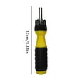 thumbnail image 3 of WHEANG Magnetic Tip Screwdriver Set 6 In 1 Screwdriver Set Flat Head Key Screwdriver Set Screwdriver Set One Size Yellow, 3 of 7