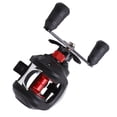 thumbnail image 4 of 7,2: 1 Rueda De Gota De Agua, Salida De Cerámica Negra Y Roja Carrete De Pesca De Alta Velocidad 18 + 1BB Baitcasting ZAQW Plastic Wire Cup Fishing Reel, 4 of 8