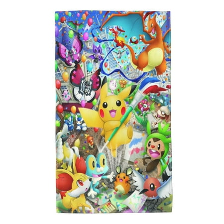 

Pokemon Center Paris Art Kitchen Towel 100% Cotton Reusable Dish Towels Soft & Absorbent Durable Tea Towels Kitchen Hand Towels 27.5 x 15.7 Inch