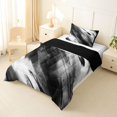 thumbnail image 2 of Homewish Black White Gray Twin Comforter Sets,Watercolor Mountain Fluid Bedding Set,Black Reversible,2 Pieces,1 Comforter and 1 Pillowcase, 2 of 7