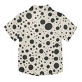 thumbnail image 2 of Dailycode Small Short Sleeve Button Down Shirts Black Spots Casual Shirt 3-10 Years, 2 of 9