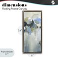 thumbnail image 4 of Stupell Industries Modern Beige & Blue Dapples Brown Floating Frame Canvas Art, 11 x 25, by Lisa Ridgers, 4 of 8
