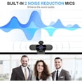 thumbnail image 4 of 1080P Webcam with Microphone, C960 Web Camera, 2 Mics Streaming Webcam, 90°FOV Computer Camera, Plug and  USB Web Cam for Online Calling/Conferencing, Zoom/Teams/Facetime/YouTube, Laptop/PC, 4 of 11