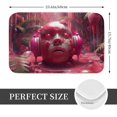 thumbnail image 2 of Balery Surreal Pink Headphones Felpudo de franela, resistente a las manchas y a la decoloración, para uso interior y exterior, fácil de limpiar, 40 x 60 cm, 2 of 7