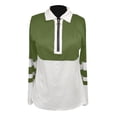 thumbnail image 5 of Hauts pour Femmes Chemises à Manches Longues Grande Taille Veste Imprimée Décontractée Fermeture Éclair Mode Automne avec Col Vêtements d'Automne pour Femmes T-Shirts Blouses, 5 of 5