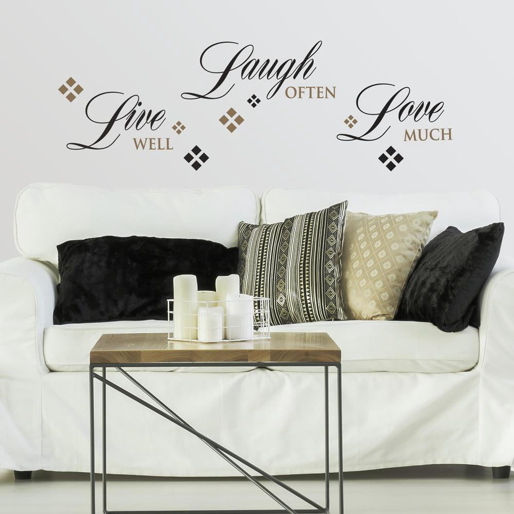 Live, Love, Laugh Quote Wall Decals