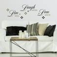 thumbnail image 4 of Live, Love, Laugh Quote Wall Decals, 4 of 5