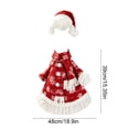 thumbnail image 3 of AZXY Christmas Porch Goose Outfit, 23" Fade‑Proof Wear for Porch Goose, Goose Clothes for Cement Goose, Goose Clothing for Goose Statue,Winter Xmas Decor for Yard Lawn Front Porch Patio Garden, 3 of 7