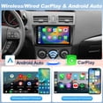 thumbnail image 3 of Radio de coche estéreo Leadfan para Mazda 3 2009 2010 2011 2012 2013, estéreo inalámbrico CarPlay/An, 3 of 8