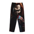 thumbnail image 3 of Lsque Chucky Print Women's Pajama Pants, Lounge Pant - Comfortable Home Wear,Elastic Waistband, Stylish Design-XX-Large, 3 of 9
