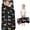 Dachshund and Sweater Black Pattern, variant on Puppy and Dog Paw Print Blue Teens Toddler Nap Mat with Pillow, Sleeping Mat Bag for Preschool Daycare 59"x22"