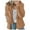 Coffee, variant on asdoklhq Clearance Coats Under $10.00 Plus Size, Women Casual Hooded Plush Warm Jackets Zipper Cardigan Tops Coat