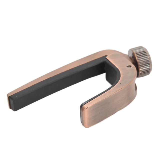 Electric Guitar Capo, Wear Resistant Metal Capo Glossy Finish Easy To Install Durable No Weight Bearing Compact Size For Stringed Instruments Antique Brass,Bronze,Silver