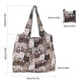 thumbnail image 3 of Spacious Lightweight Shopping Bag Foldable Reusable Washable Grocery Bag for Outdoor Activity and Storage Large Handbag, 3 of 8