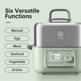 thumbnail image 3 of BUYDEEM G67US Electric Food Steamer for Cooking, 1 Tire Stainless Steel Steamer with Manual Mode, 1500W, 7 Quart, Green, 3 of 7