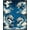 Blue White Gold, Pattern 3, variant on ODIKA Stylized Serpent Mist Swirls Mythical Swirling Scroll Border for Playroom, Bedroom, Reading Nook, Pet Friendly & Kids Safe Play