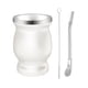 thumbnail image 1 of Juego de taza de mate para el hogar, duradera y fácil de limpiar, 230 ml, ideal para el dormitorio. Blanco, 1 of 9