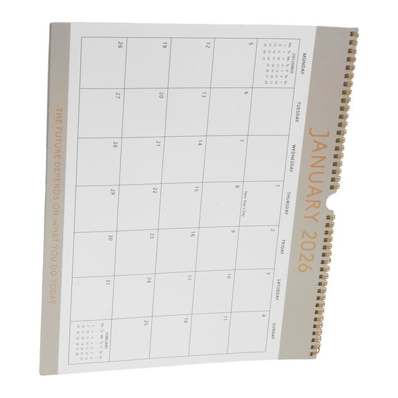 PAMINGONO Minimalist Wall Calendar 2026-2027 Large Print, Multi- for Home and Office Use