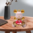 thumbnail image 6 of Bear Sculpture Storage Tray, Decorative Fashion Stylish Animal Figurine Statue Keys for Dining Room Kitchen Desk Party Pink, 6 of 8