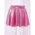 thumbnail image 4 of Aislor Girl's Metallic Skater Skort Dance Athletic Shiny Pleated A-Line Mini Scooter Skirt for Cheerleading Performance, 4 of 7