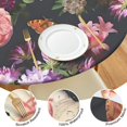 thumbnail image 4 of Pioneer Flower Floral Print Pattern Round Fitted Tablecloth with Elastic Edge,Dining Table Cover Waterproof,Outdoor Round Tablecloth for Camping,Dining,Indoor and Outdoor, 4 of 7