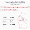 thumbnail image 3 of BTEPSGA 2 Pack Cotton Breakaway Cat Collar Cute Kitten Cat Collar with Bell, 3 of 7