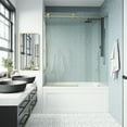 thumbnail image 4 of VIGO Elan E-Class 56 to 60 in. W x 66 in. H Sliding Frameless Tub Door in Matte Gold with 3/8 in. (10mm) Clear Glass, 4 of 13