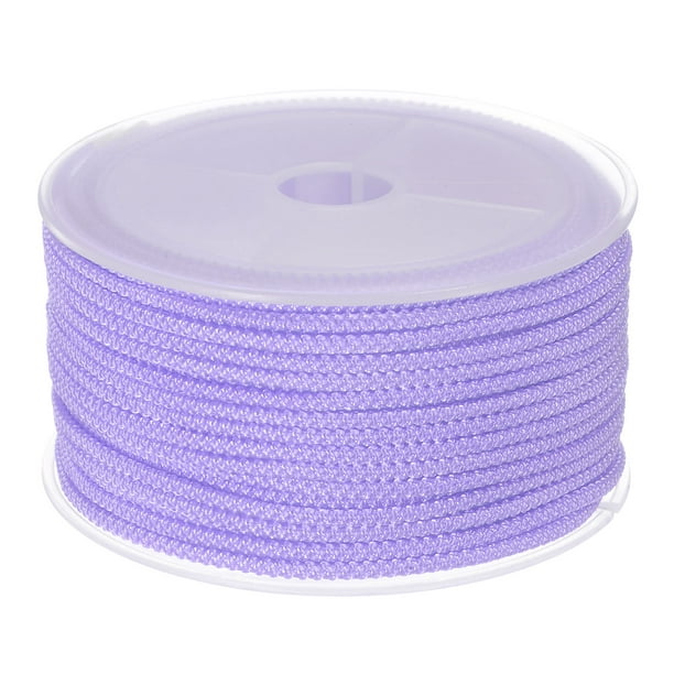 Nylon Beading Thread Cord 2mm Extra Strong Braided Nylon String for  Necklace Crafting 15M/49 Feet, Light Purple