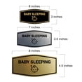 thumbnail image 5 of Signs ByLITA Fancy Baby Sleeping Graphic Room Decoration Sign (Navy Blue / White) - Large, 5 of 6