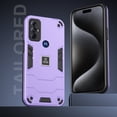 thumbnail image 3 of for Motorola Moto G Play 2023 Case, 2 in 1 Hybrid Shockproof Hard PC Soft TPU Bumper Non-Slip Protective Girls Women Boy Men Phone Cases Cover for Motorola Moto G Play 2023, Purple, 3 of 7