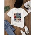 thumbnail image 1 of Girls' Casual Capybara Graphic Tee - Soft & Comfortable Short Sleeve T-Shirt in Vibrant Colors (Purple, Orange, Pink, Green, Blue) - Perfect for Summer Fun, Capybara T Shirt, 1 of 5