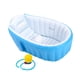 thumbnail image 5 of Bañera inflable,Bañera inflable para bebé,ducha,piscina,lavabo,Bañera de baño portátil de PVC para niños recién nacidos,Bañera inflable portátil de verano para Azul con bomba de pie, 5 of 9