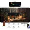 thumbnail image 3 of Cute Book Lover Desk Mat Dark Academia Mouse pad XXL Large Extended Mousepad Gaming Desk Pad with Stitched Edges, Cozy Lofi Deskmat Laptop Computer Keyboard and Mouse Mat Decor Pad, 31.5x15.7 in, 3 of 6